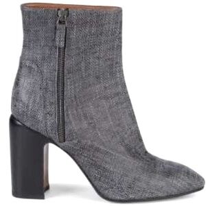 Aquatalia Elisabeth Printed Suede Heeled Bootie